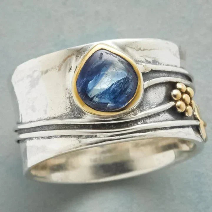 Δαχτυλίδι Διαλογισμού με Πολύτιμους Λίθους Μποέμ