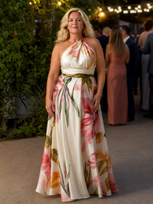 Amiel | Ελαφρύ Floral Maxi Φόρεμα
