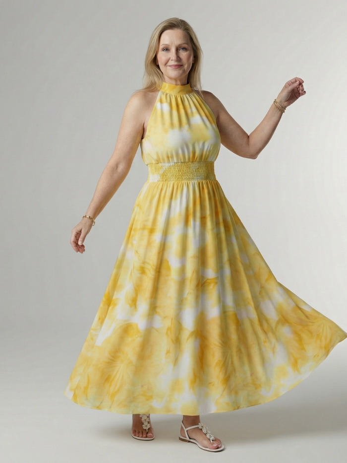 Συλίν | Φόρεμα Midi με Μακριά Μανίκια