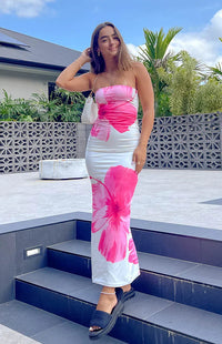Αριζόνα - Floral Mesh Maxi Dress