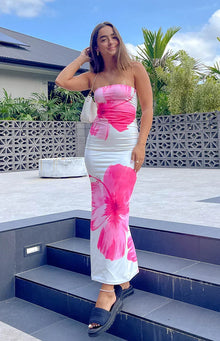 Αριζόνα - Floral Mesh Maxi Dress
